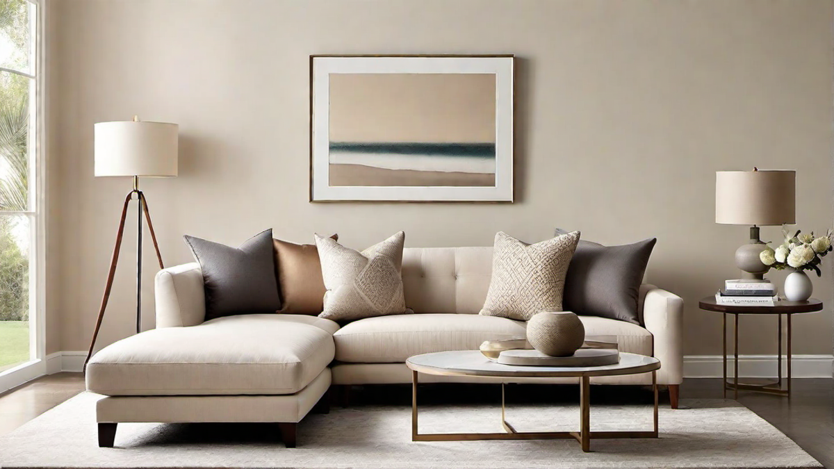 Neutral Palette: A Contemporary Living Room with Subtle Colors