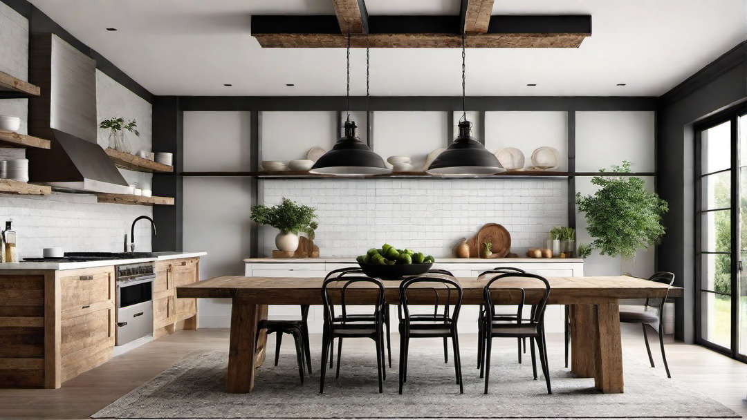 Open Concept: Seamless Flow Between Kitchen and Dining Area
