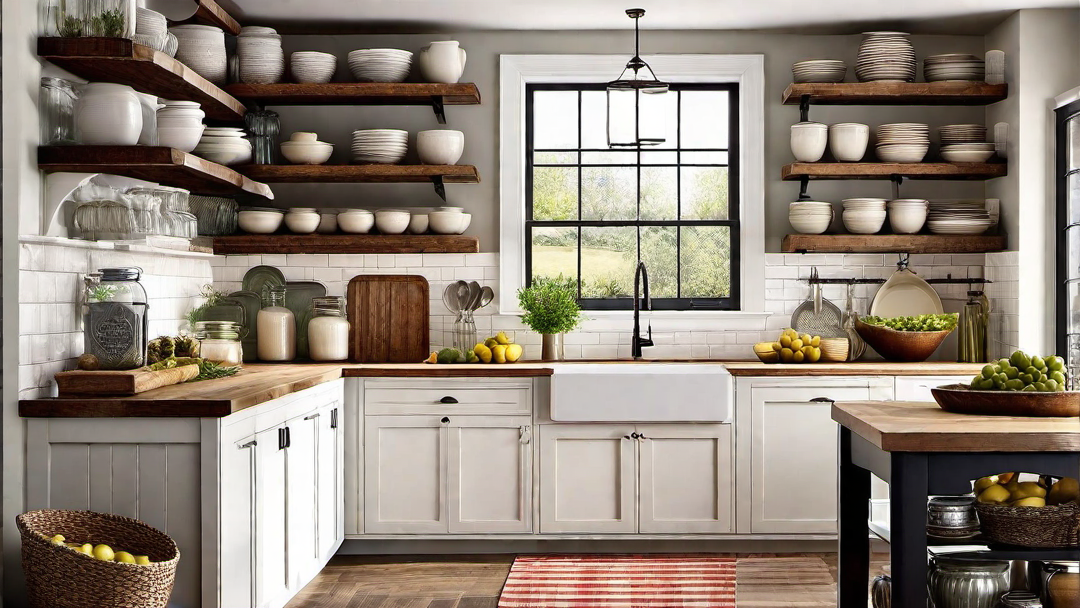 Open Shelving: Creative Storage Solutions for Farmhouse Kitchens