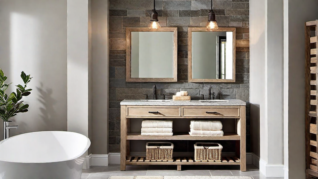 Organic Elements: Stone Accents and Wooden Accents