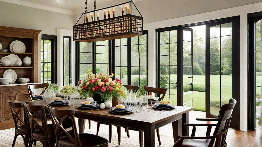 Outdoor Inspiration: Farmhouse Dining Room with Garden Views