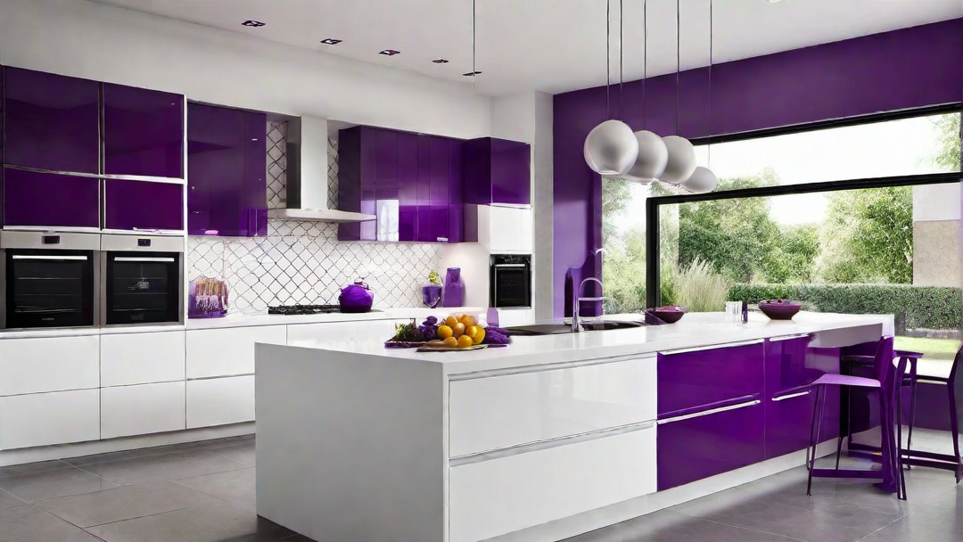 Playful Purple Accents: Adding a Pop of Color to the Kitchen