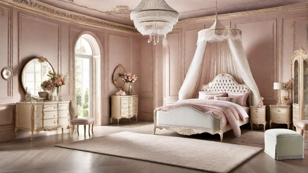 Princess Paradise: Regal and Elegant Girls Bedroom