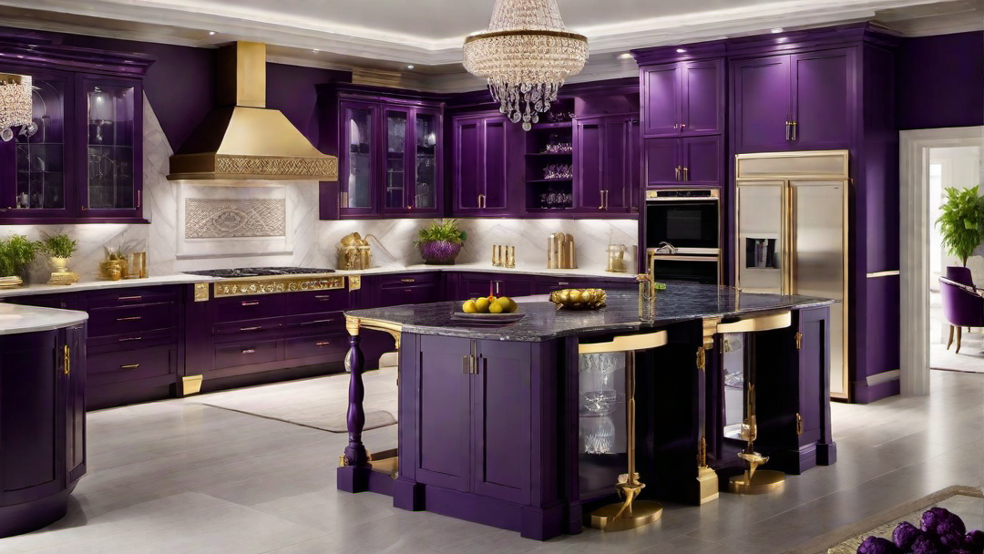 Purple Paradise: Diving into a Lavish Kitchen Palette