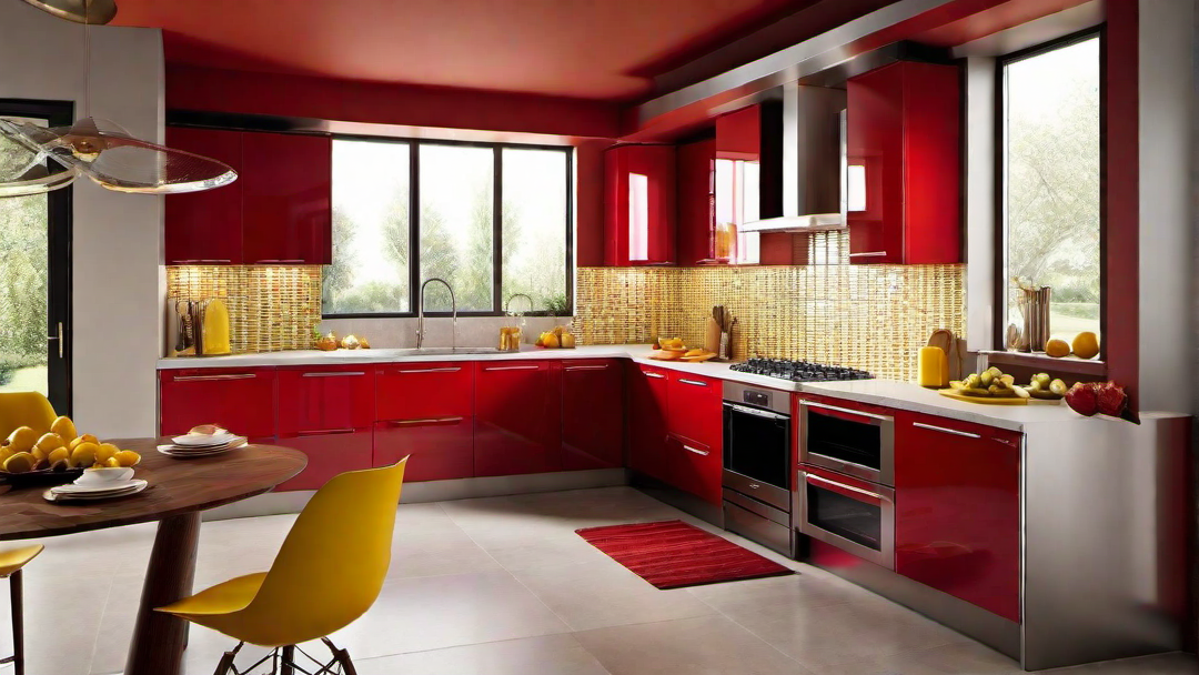 Red, Orange, and Yellow Fiesta: Embracing a Colorful Kitchen Spectrum