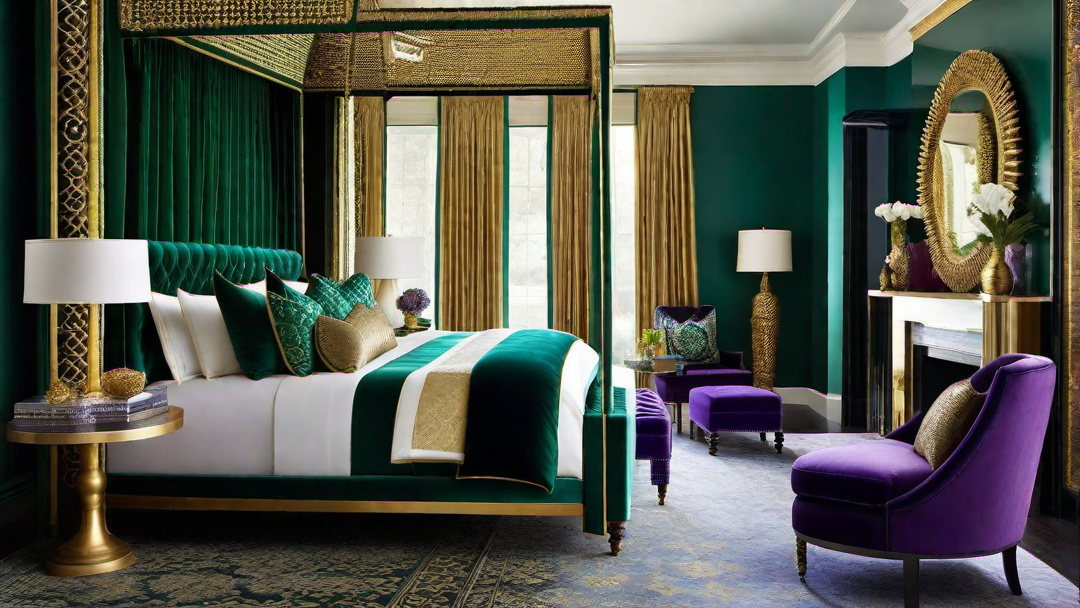 Royal Elegance: Incorporating Deep Jewel Tones in Master Bedrooms