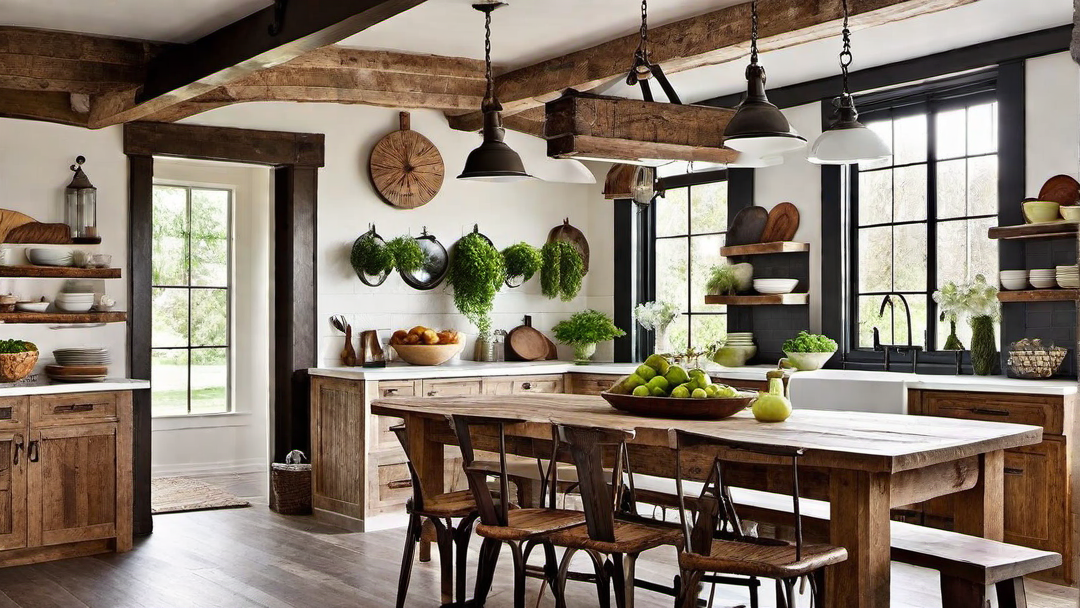 Rustic Charm: Reclaimed Wood Farmhouse Kitchen
