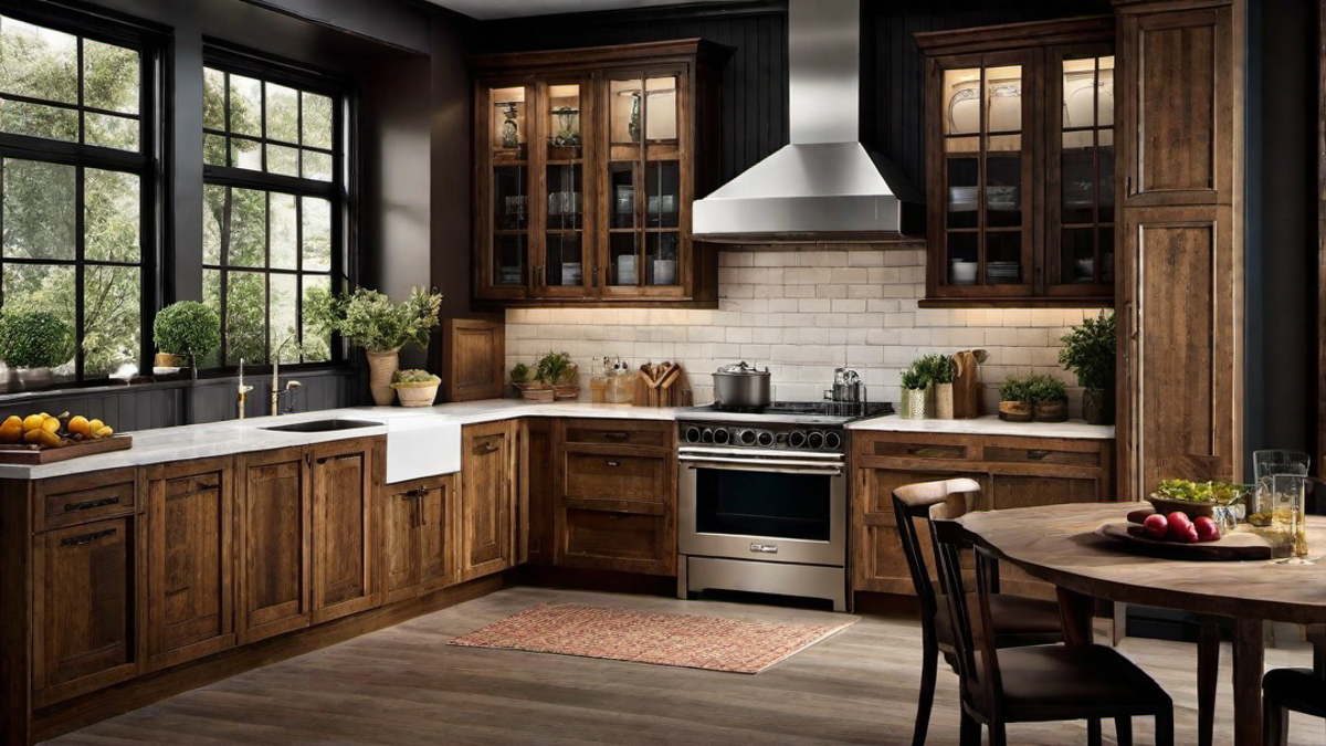 Rustic Elegance: Balancing Vintage and Modern Elements in the Kitchen