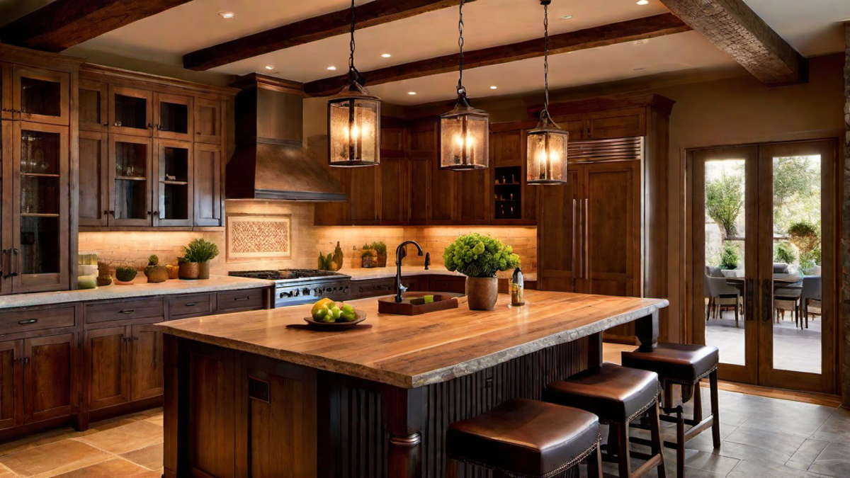 Rustic Illumination: Lighting Solutions for Rustic Kitchen Spaces