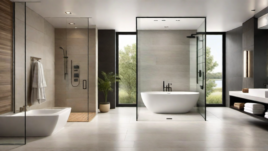 Seamless Integration: Corner Shower in Modern Bathroom
