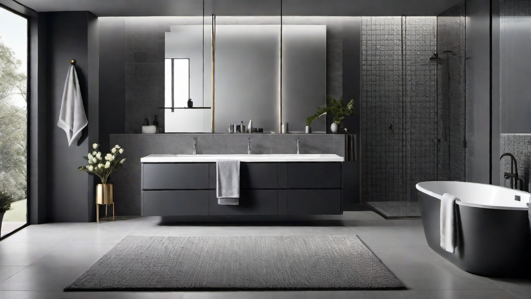 Sleek and Modern: Monochrome Greyscale Bathroom Design
