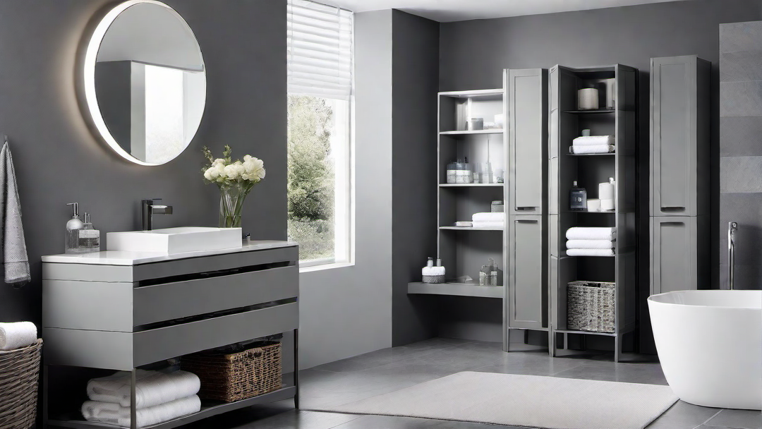 Smart Storage Solutions: Organizing a Greyscale Bathroom