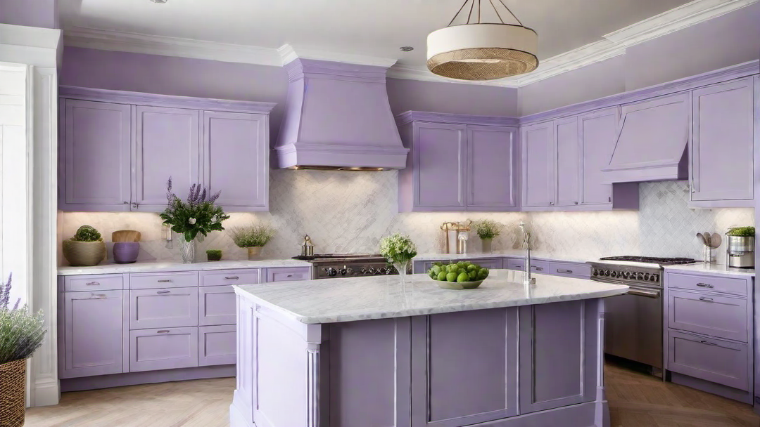 Soothing Lavender: Soft Purple Tones for a Tranquil Kitchen