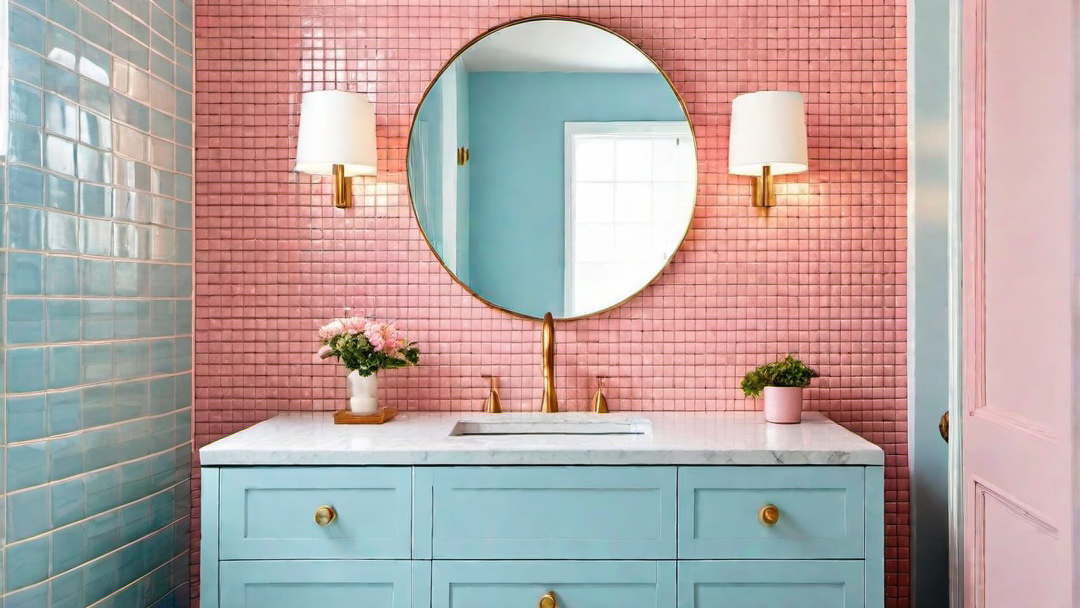 Soothing Pastels: Pale Blue and Pink Accents