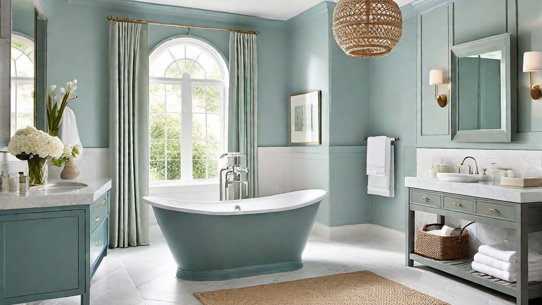 Sophisticated Simplicity: Muted Hues for a Calming Bathroom