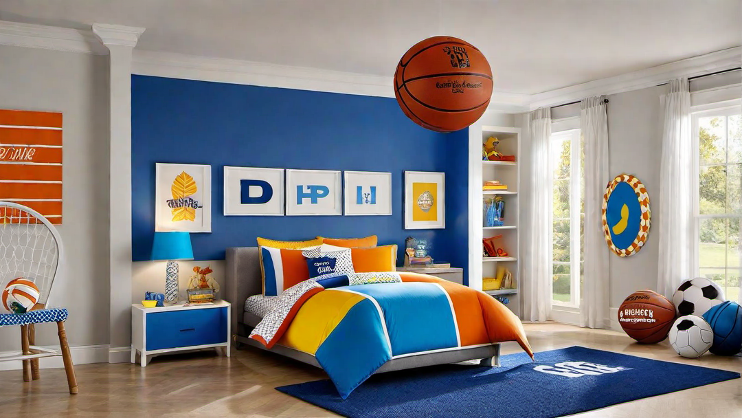 Sporty Spice: Athletic and Energetic Girls Bedroom