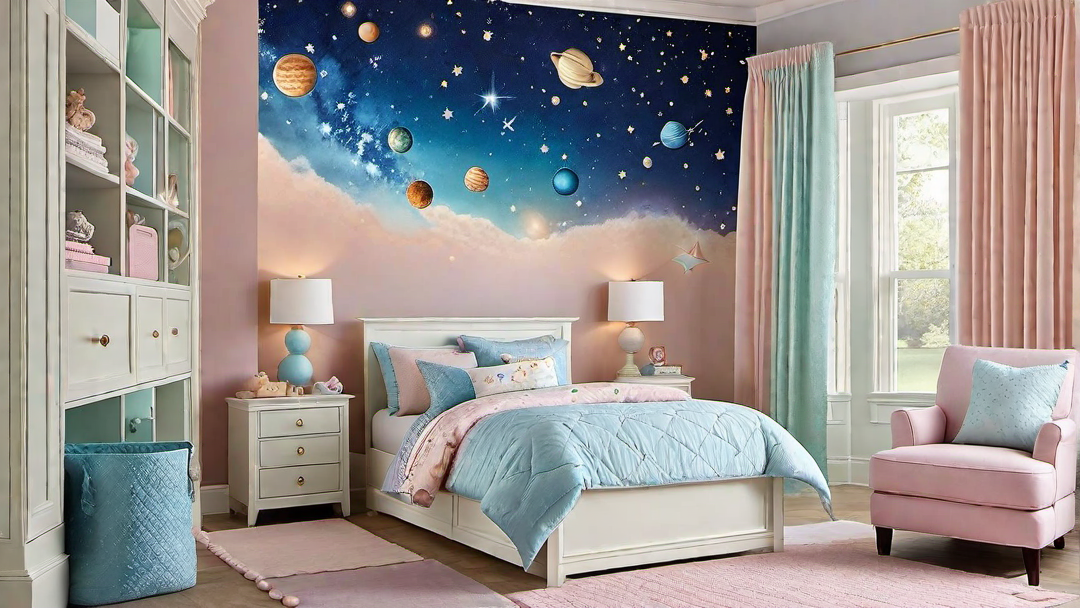 Starry Night: Celestial Themed Girls Bedroom
