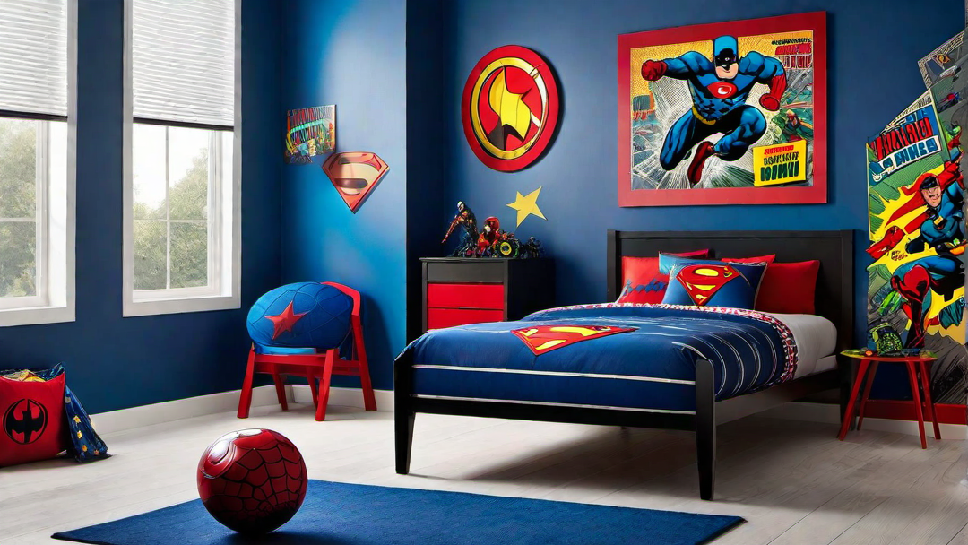 Superhero Headquarters: Comic-Inspired Boys Bedroom
