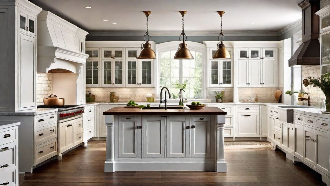 Timeless Charm: Traditional White Kitchen with Vintage Accents