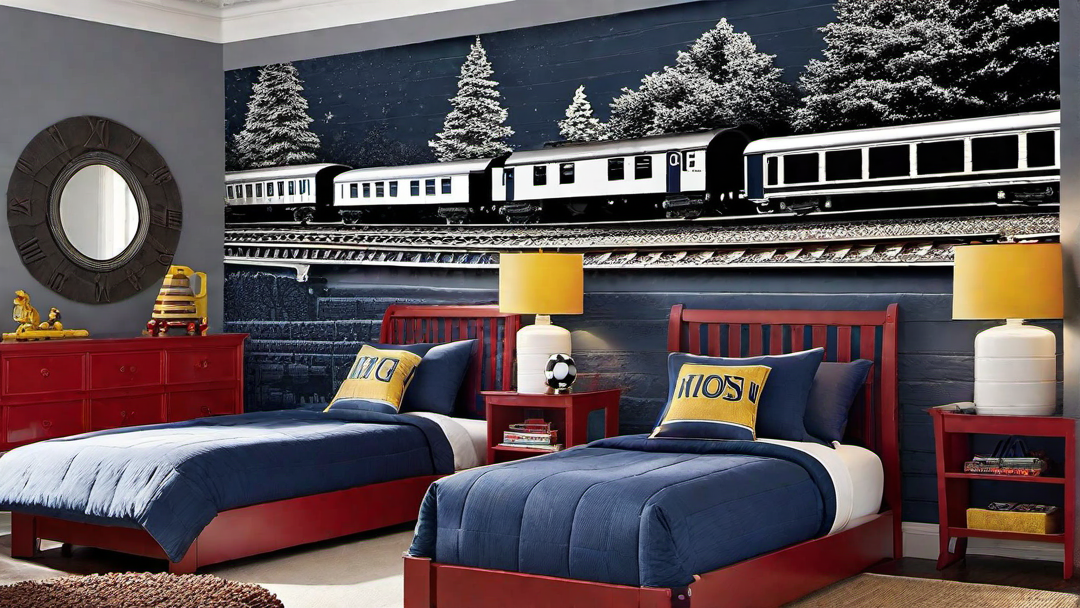 Train Station: Railroad-Inspired Boys Bedroom
