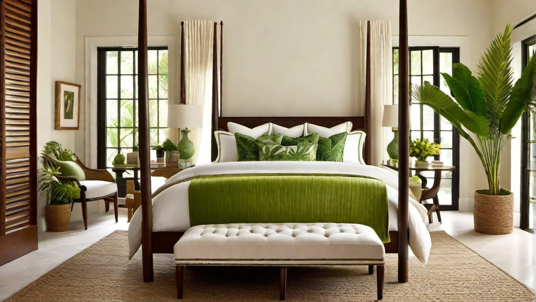 Tropical Paradise: Lush Greenery and Exotic Accents