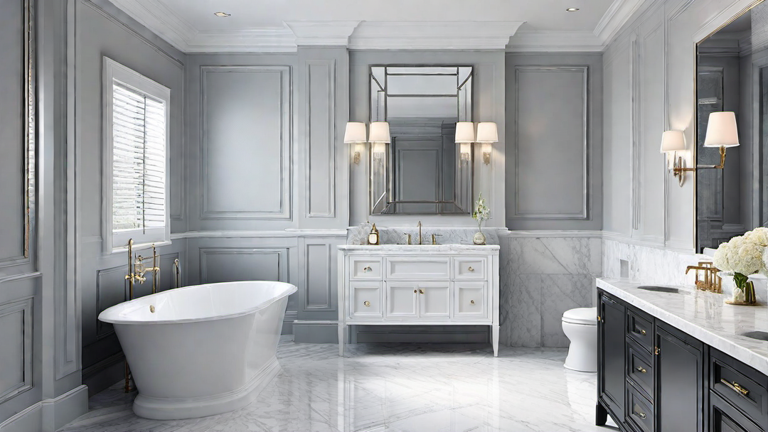 Understated Opulence: Carrara Marble Shower and Tub Surround