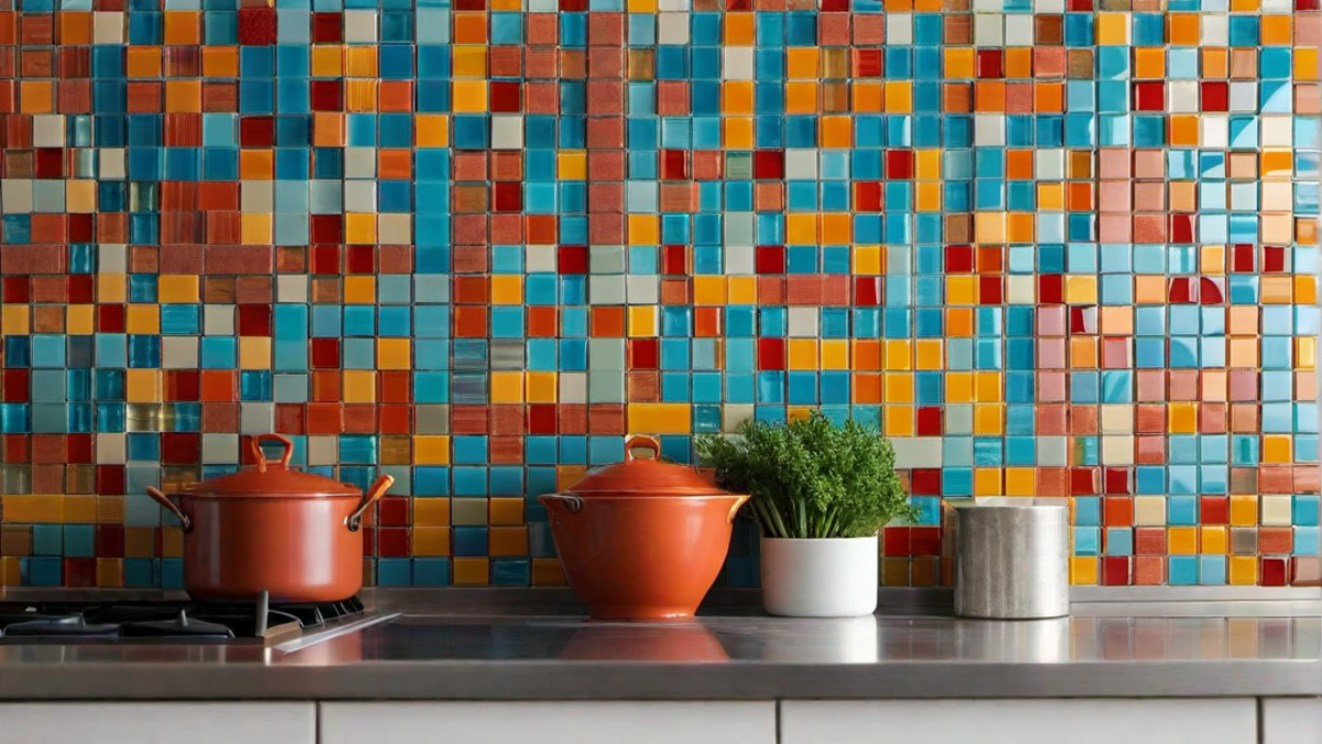 Vibrant Mosaic: Colorful Tile Patterns for Backsplash