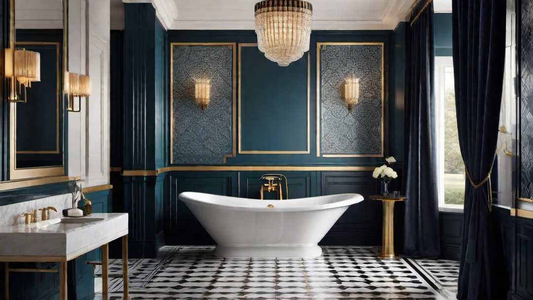 Vintage Flair: Art Deco Inspired Tiling and Lighting