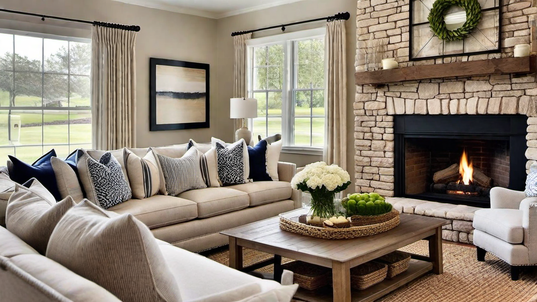 Warm Inviting Fireplace: Focal Point for Gatherings