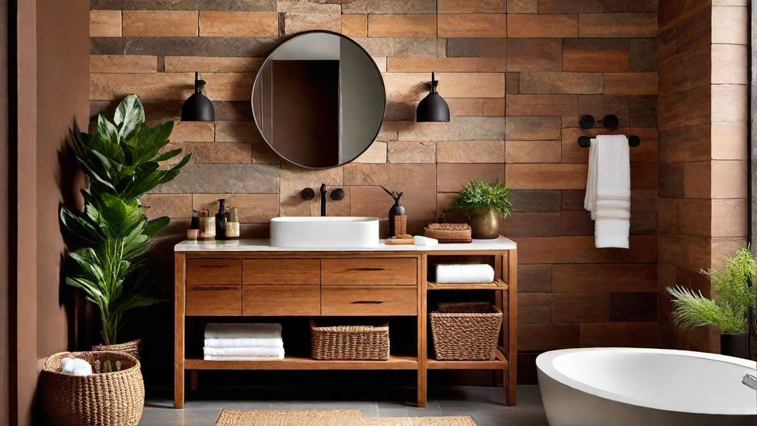 Warm and Rustic: Earthy Brown Tones in Bathroom Design