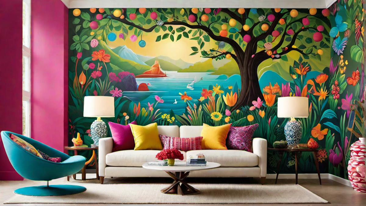 Whimsical Wonderland: Playful and Creative Living Room Paint Ideas for Family Spaces