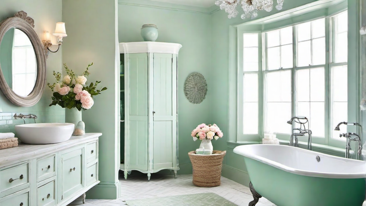 Whitewashed Wonder: Bright and Airy Shabby Chic Bathroom