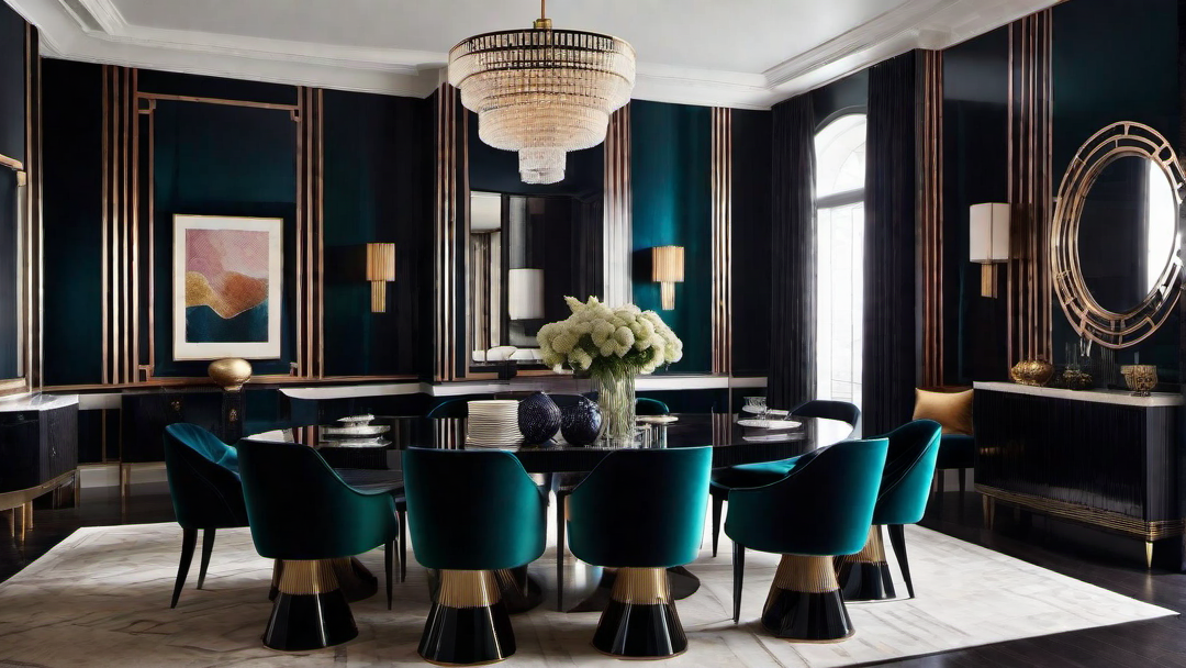 Art Deco Revival: Modern Interpretations of Classic Art Deco Dining Rooms