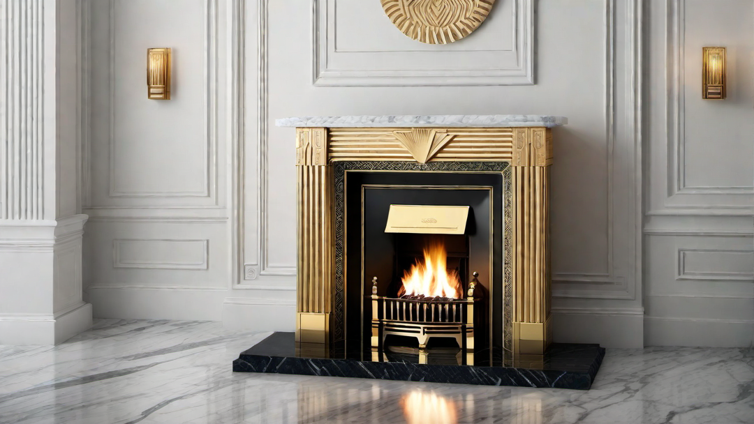 Art Deco Revival: Revamped and Restored Fireplace from the Era