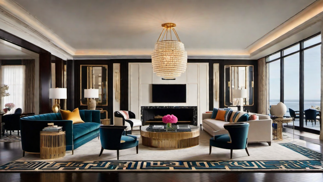 Art Deco Rug Designs for Great Room Floors