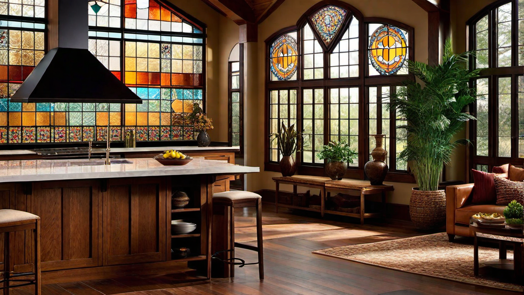 Artisanal Elements: Stained Glass and Handmade Tiles in Craftsman Homes