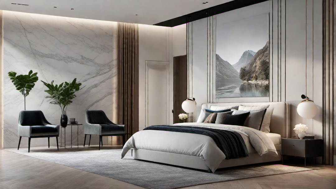 Artistic Expression: Creative Wall Art in Contemporary Bedroom