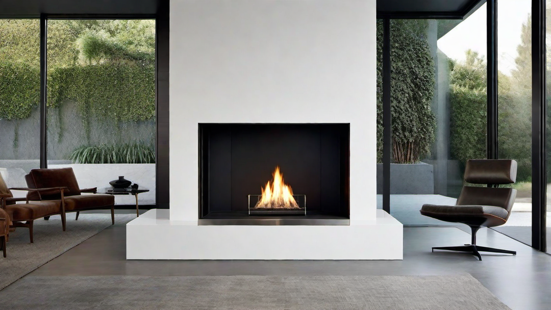 Artistic Expression: Sculptural Modern Fireplace Design