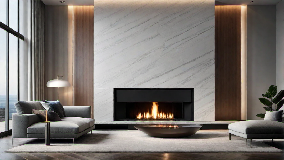 Artistic Flair: Sculptural Contemporary Fireplace Design