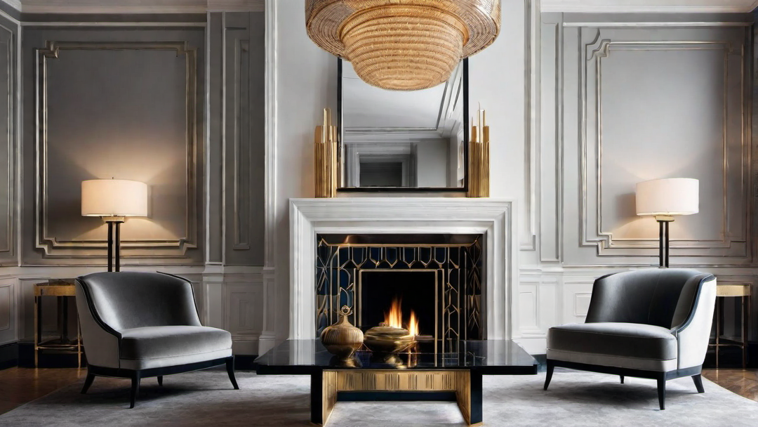 Artistic Flair: Sculptural Elements in Art Deco Fireplace Design