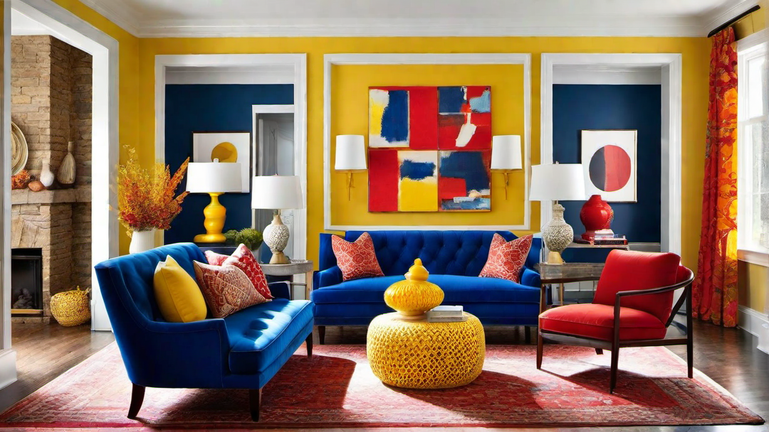 Artistic Flair: Using Bold Colors as Statement Pieces in the Living Room