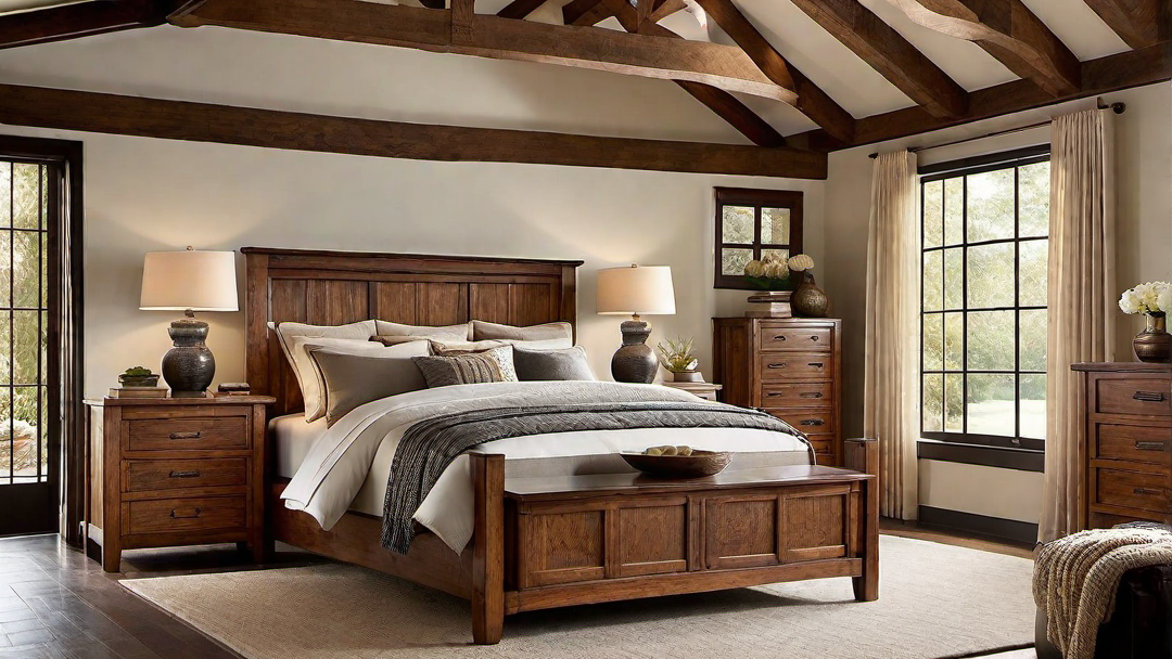 Authentic Craftsman Details: Exposed Beams and Handcrafted Furniture