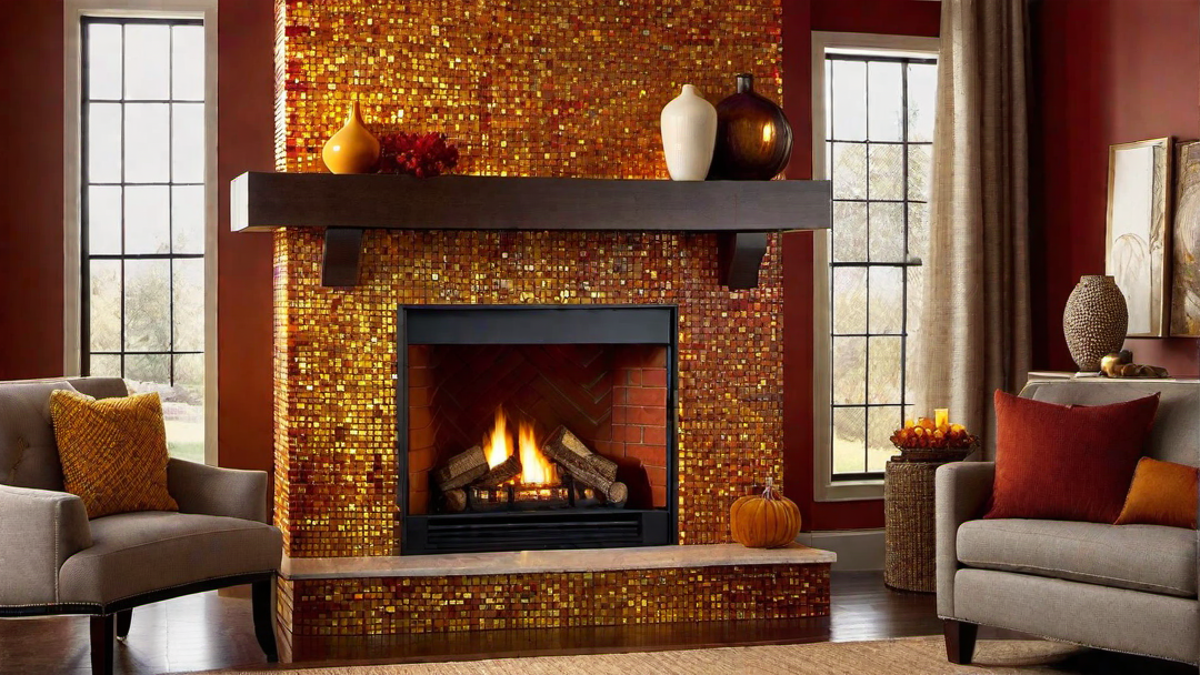 Autumn Palette: Fireplace Evoking the Spirit of Fall