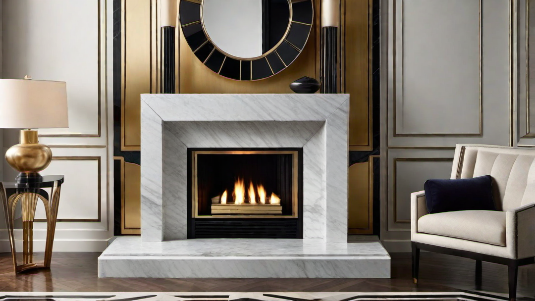 Avant-Garde Design: Unique Shapes and Lines in Art Deco Fireplace