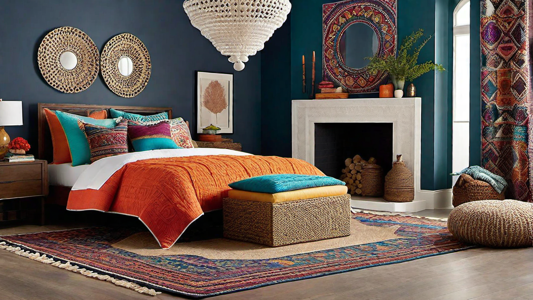 Bohemian Bliss: Vibrant Patterns and Colors in the Bedroom