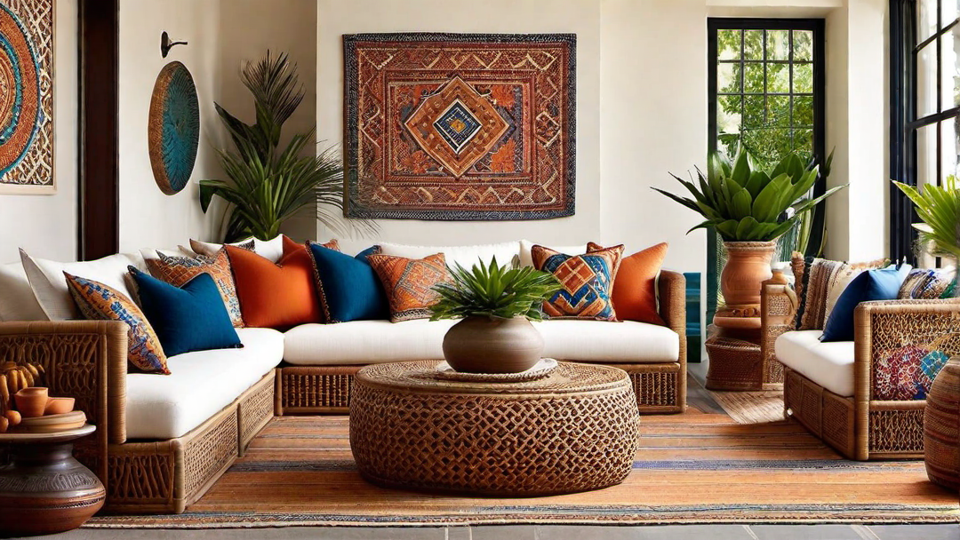 Bohemian Oasis: Eclectic Mix of Textures and Decor