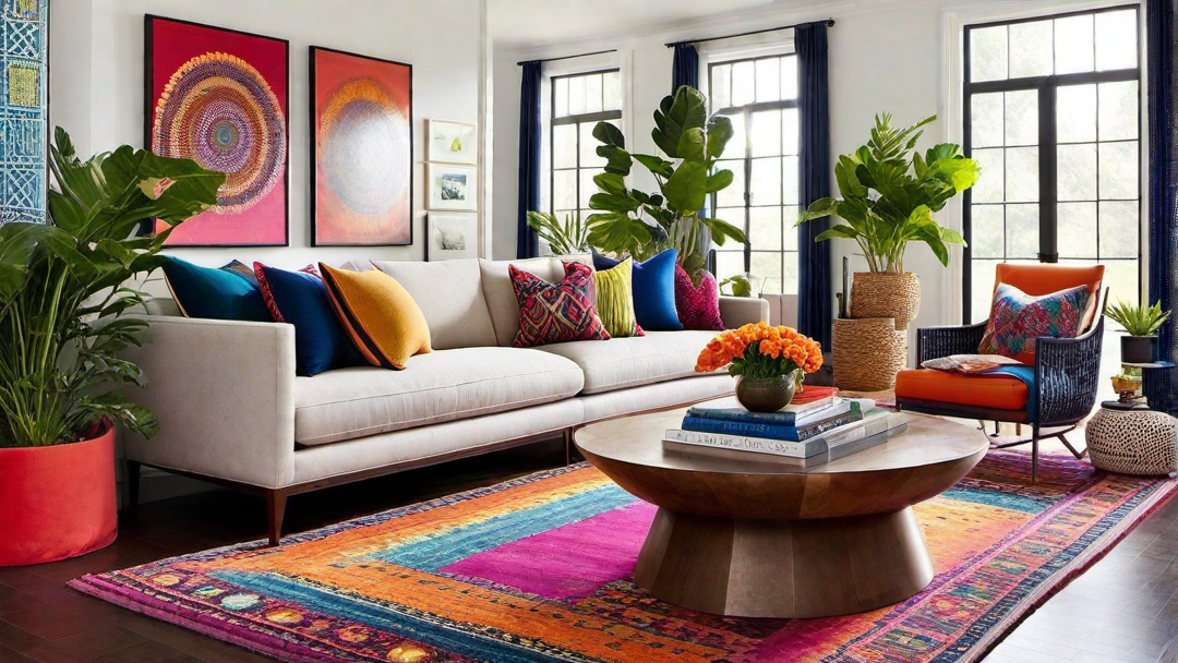 Bohemian Rhapsody: Eclectic and Colorful Living Room Decor
