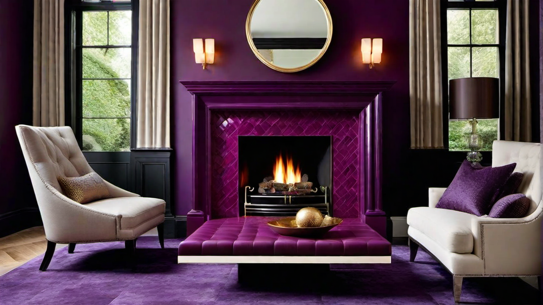 Bold Berry: Adding a Rich and Luxurious Touch to the Fireplace