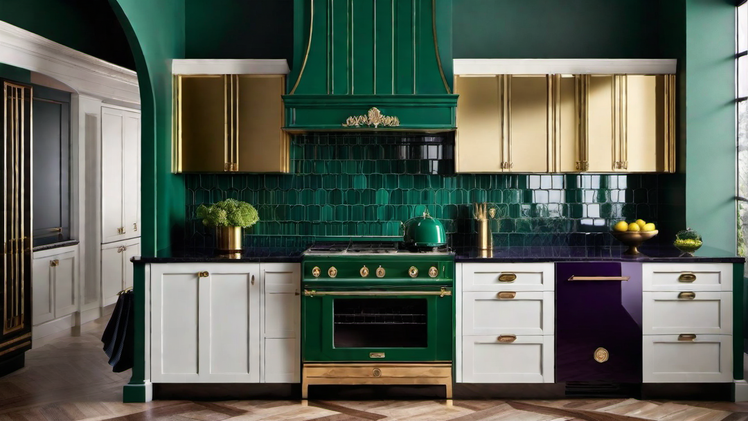Bold Color Choices: Vibrant Hues in Art Deco Kitchen Design