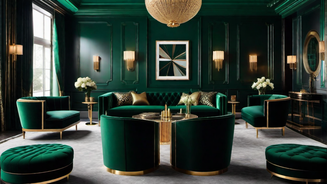 Bold and Glamorous Color Schemes for Art Deco Great Rooms